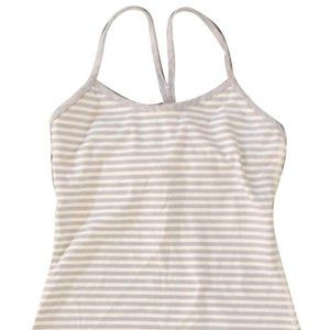 Striped Workout Activewear Top